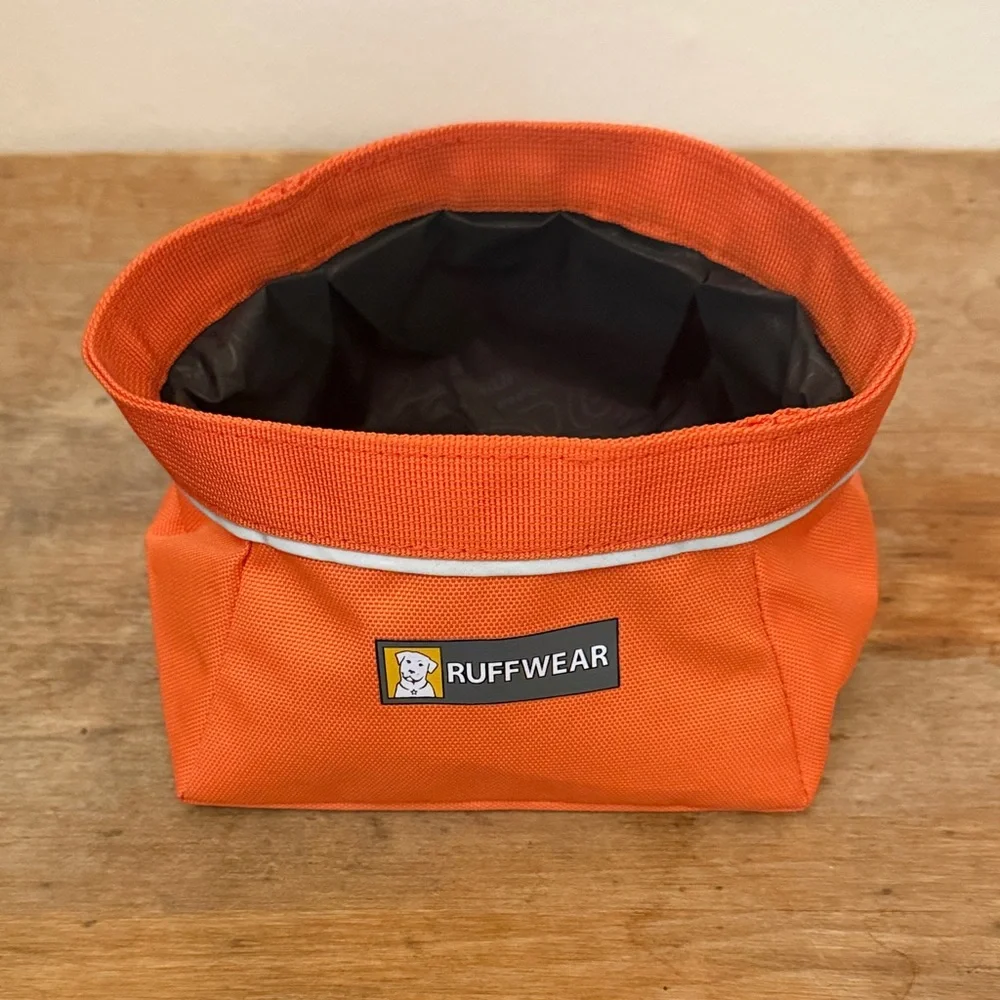 RuffWear Vibrant Orange Dog Water Bowl